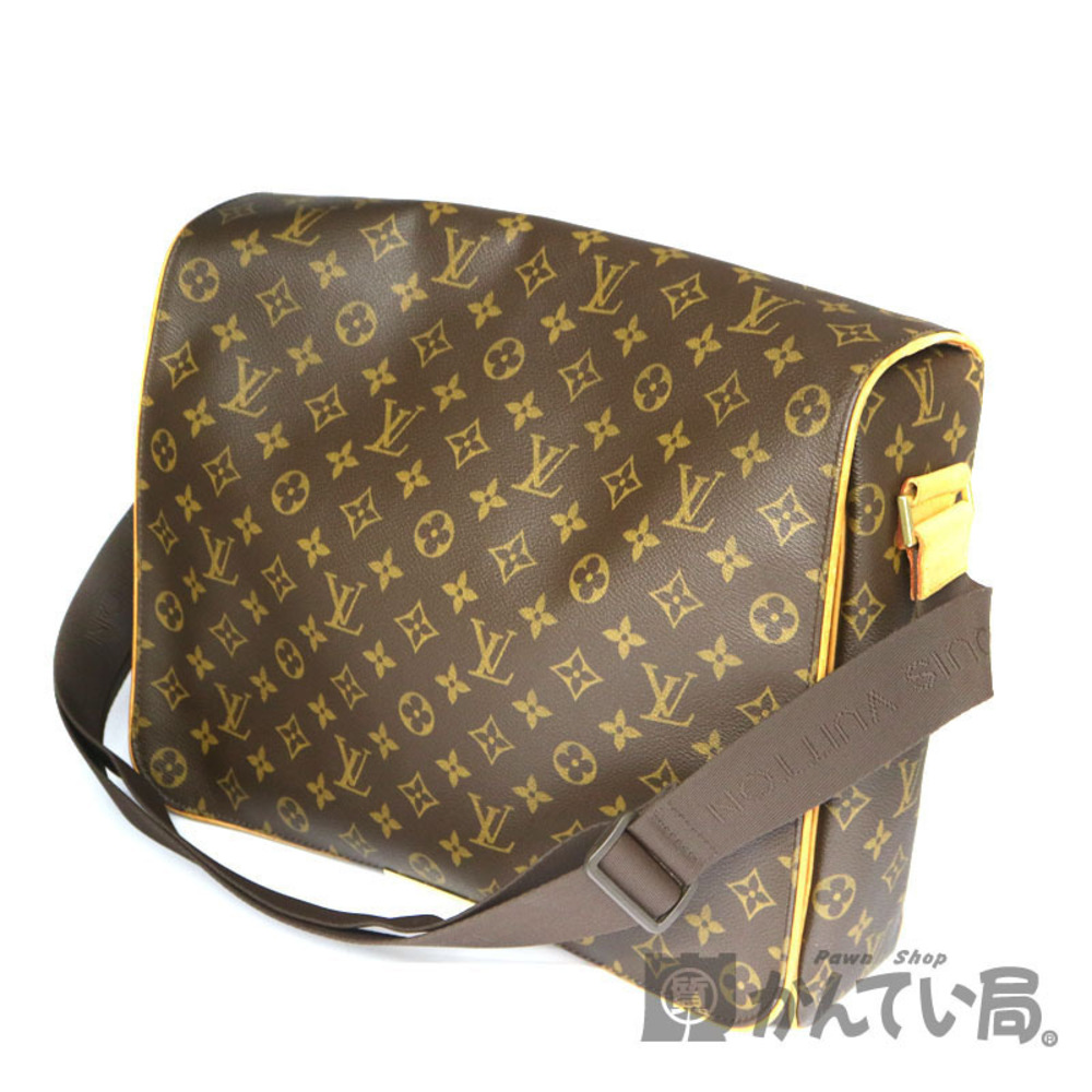 LOUIS VUITTON Abesses Shoulder Bag Monogram Canvas Brown